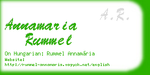annamaria rummel business card