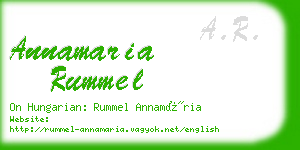 annamaria rummel business card